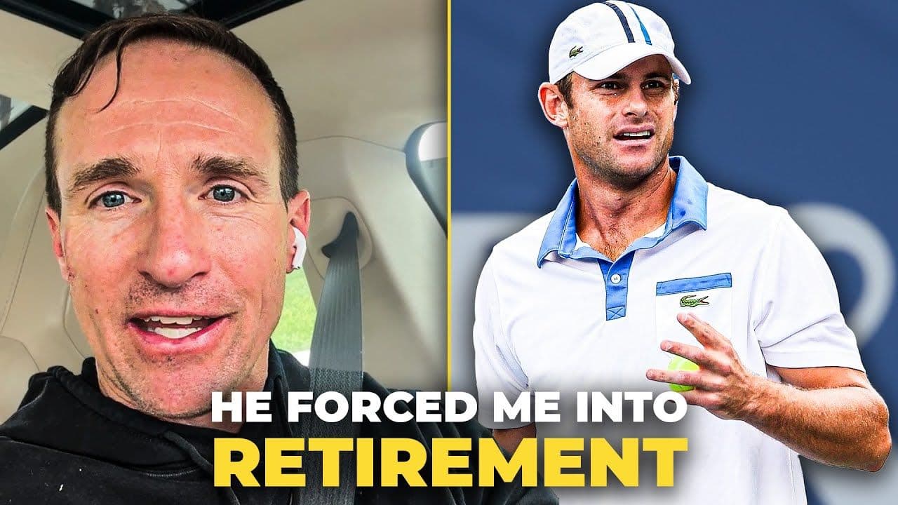 How Andy Roddick Made Drew Brees QUIT Tennis For Football (Slide 3)