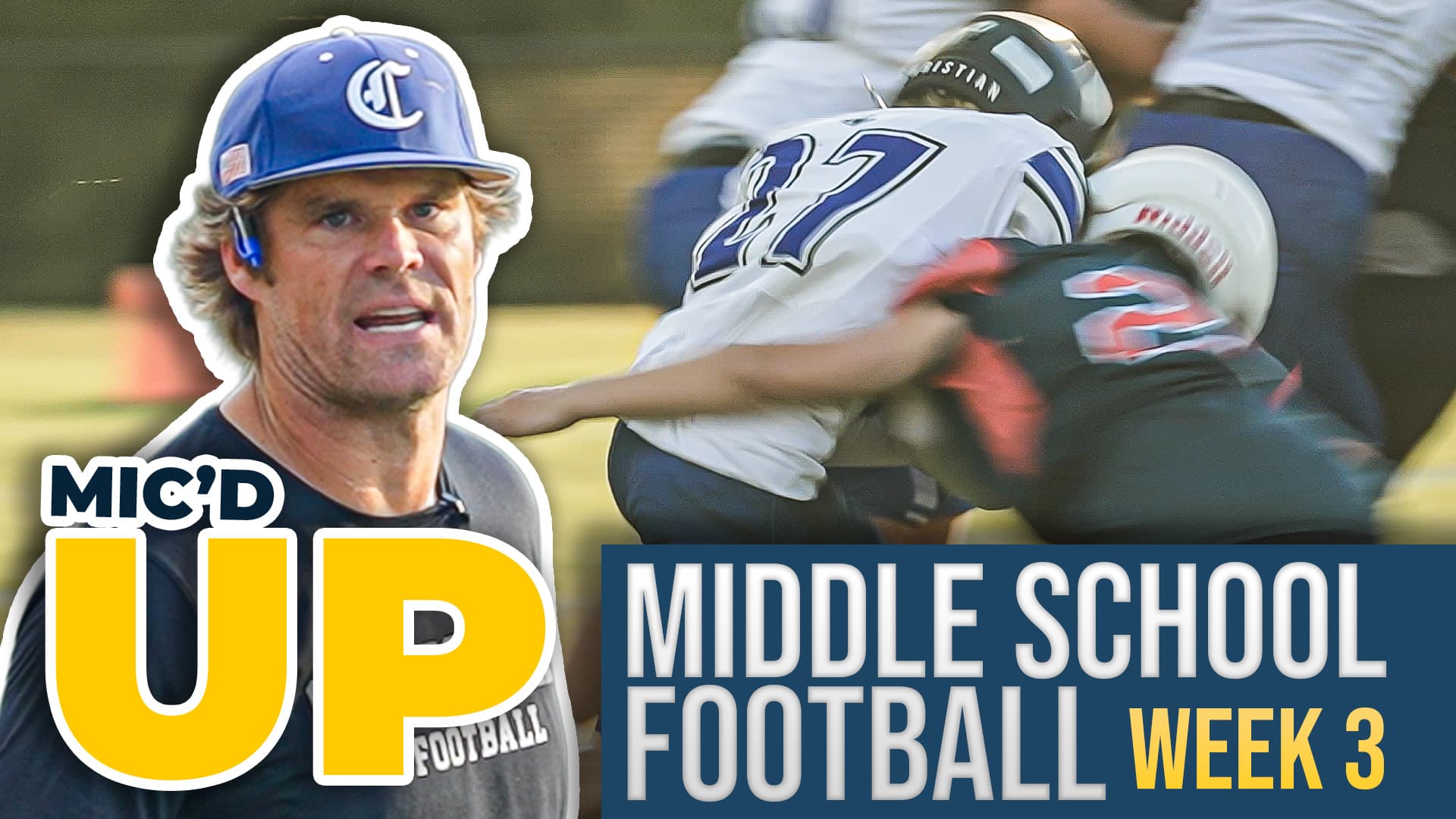 Greg Olsen's Middle School Football Team Overcomes EARLY Adversity | Mic'd Up Week 3